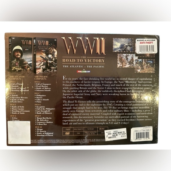 NEW WWII: The Road to Victory The Atlantic The Pacific in Full Color DVD 2012 - Picture 2 of 3